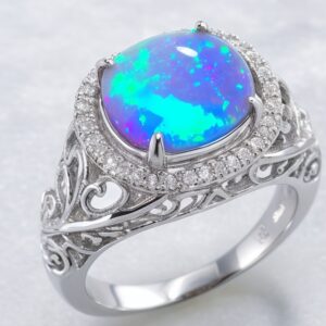 Aurora Borealis Opal Ring