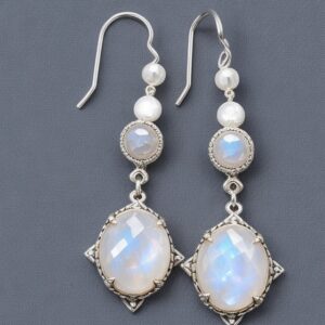 Celestial Moonstone Earrings